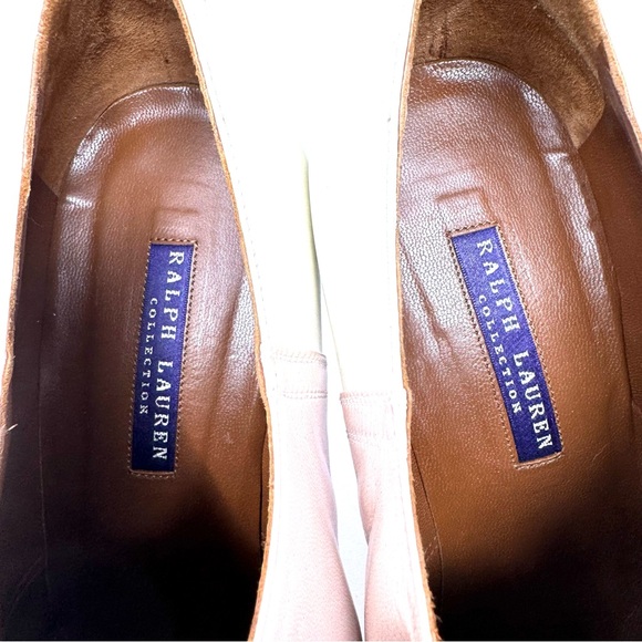 RALPH LAUREN COLLECTION 2005 derby lace tie heels, made in Italy, size 10 - Picture 13 of 16